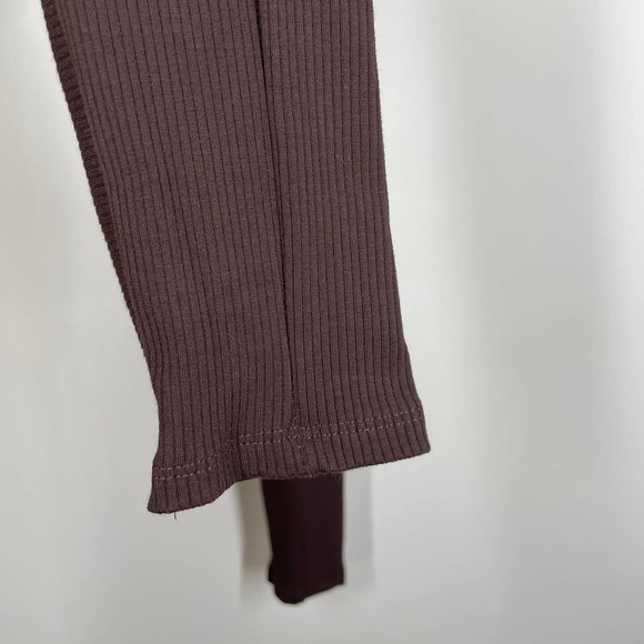 NWT NAKED WARDROBE Snatched To The Side Leggings Brown M - Picture 5 of 9